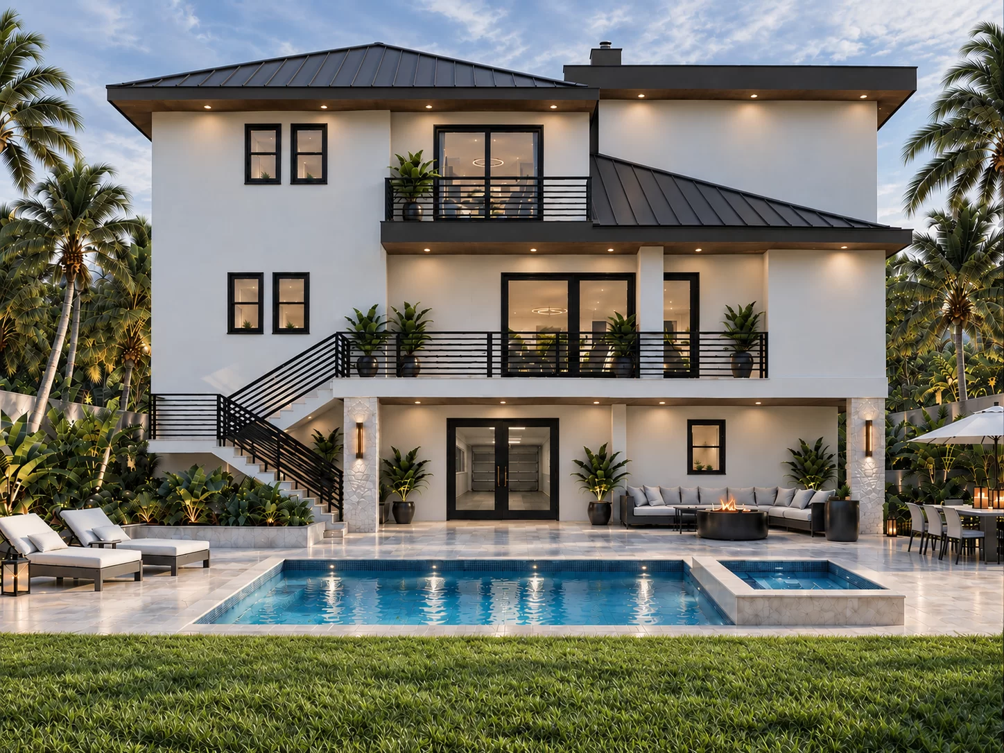 Rear / Pool Area