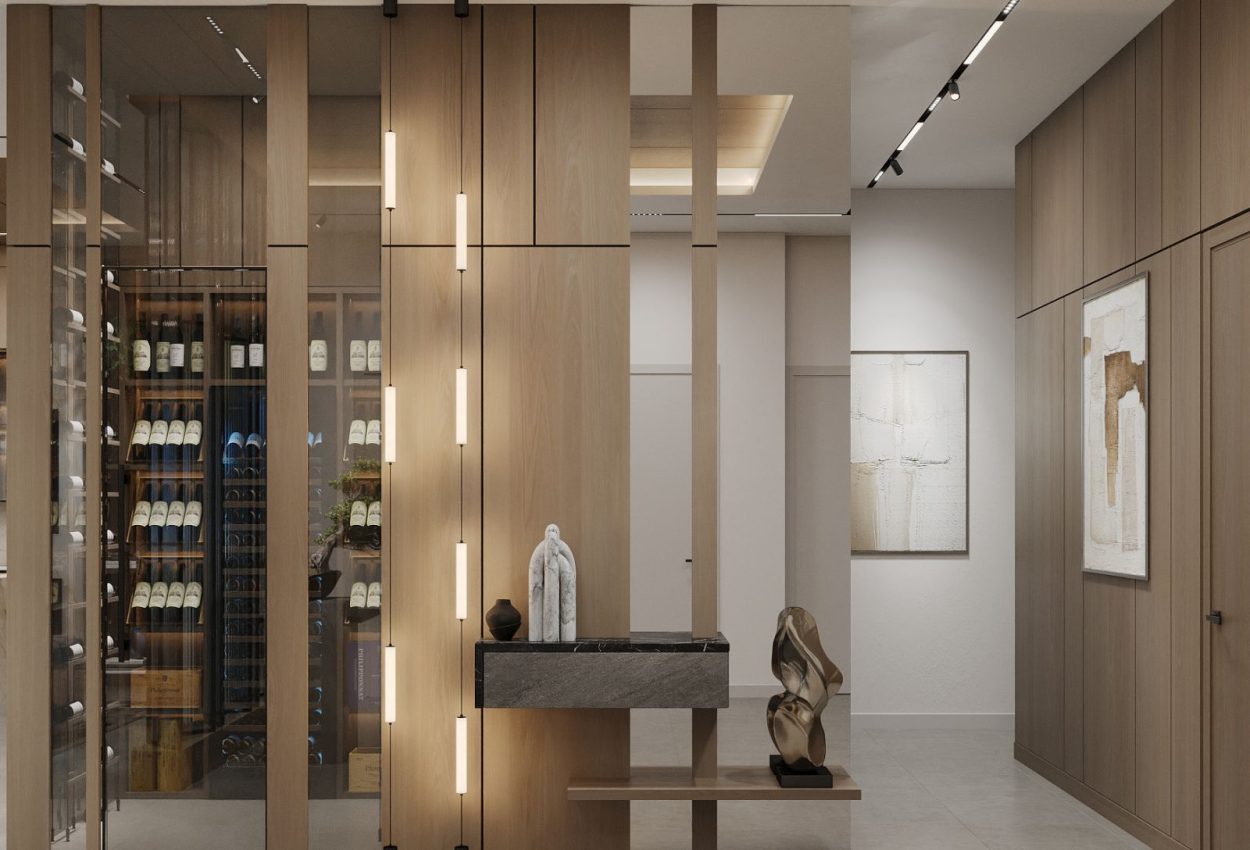 Wine Room from Great Room